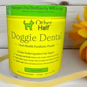 Other Half Doggie Dental Oral-Health Postbiotic Powder 4.1 oz. Expires 03/2027